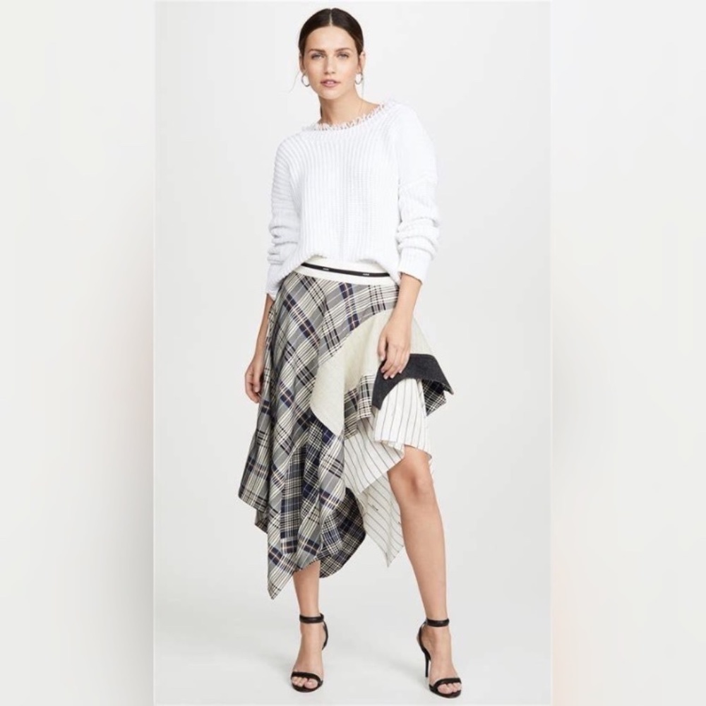 Monse Draped Plaid Jacket Skirt NWT US4 - Picture 4 of 16